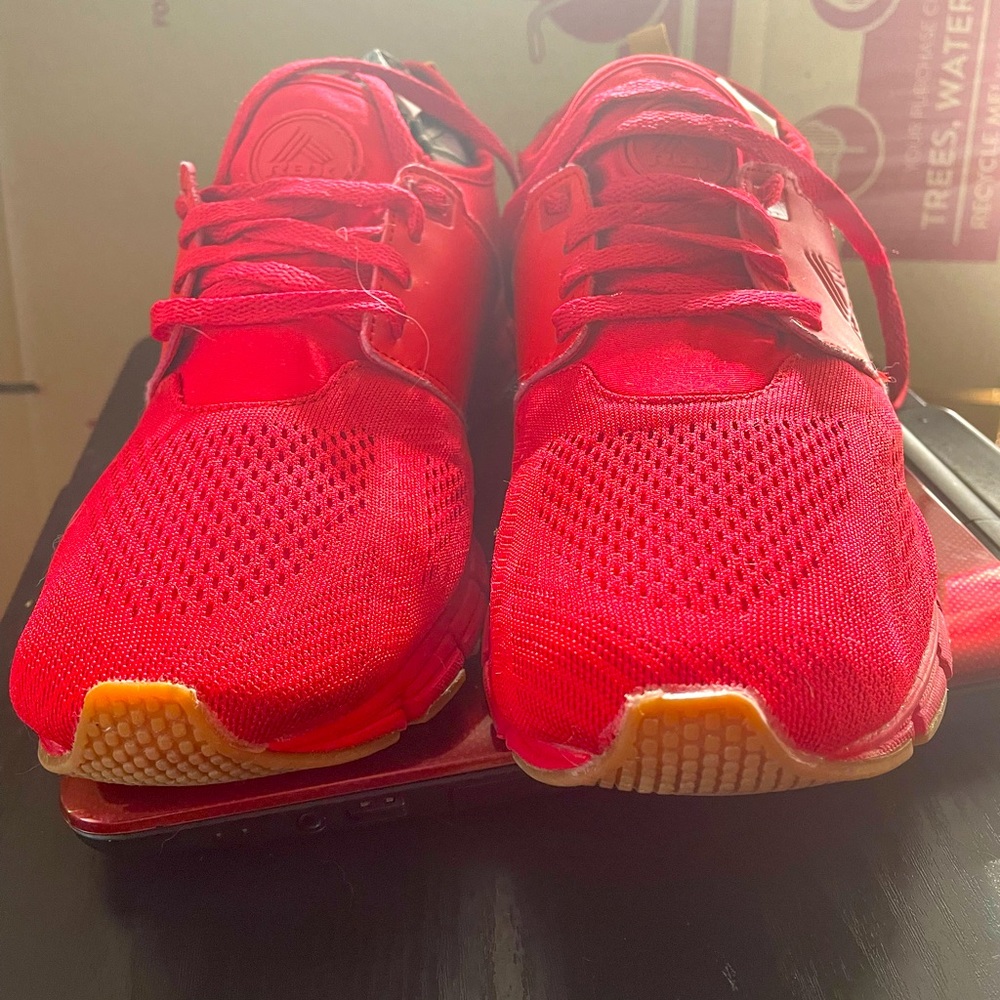 Reebok RBX Mens Red Fitness Gym Trainers Basketball Shoes Sneakers Size 10